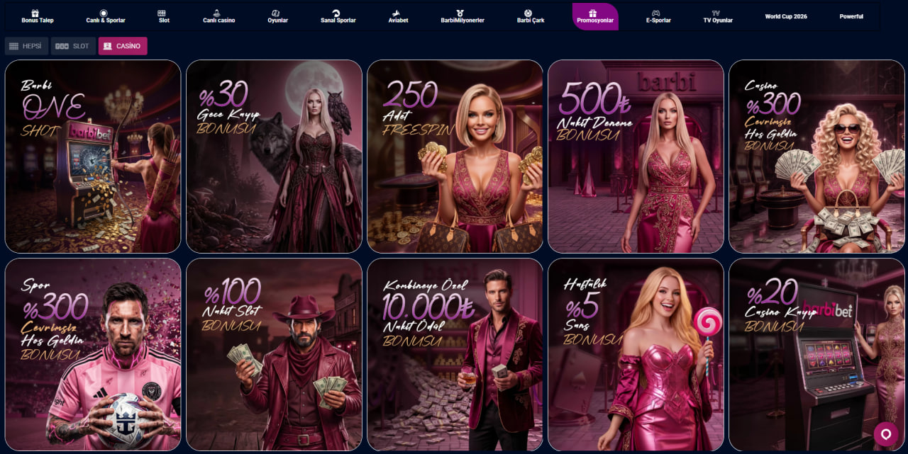 barbibet bonus çeşitleri
